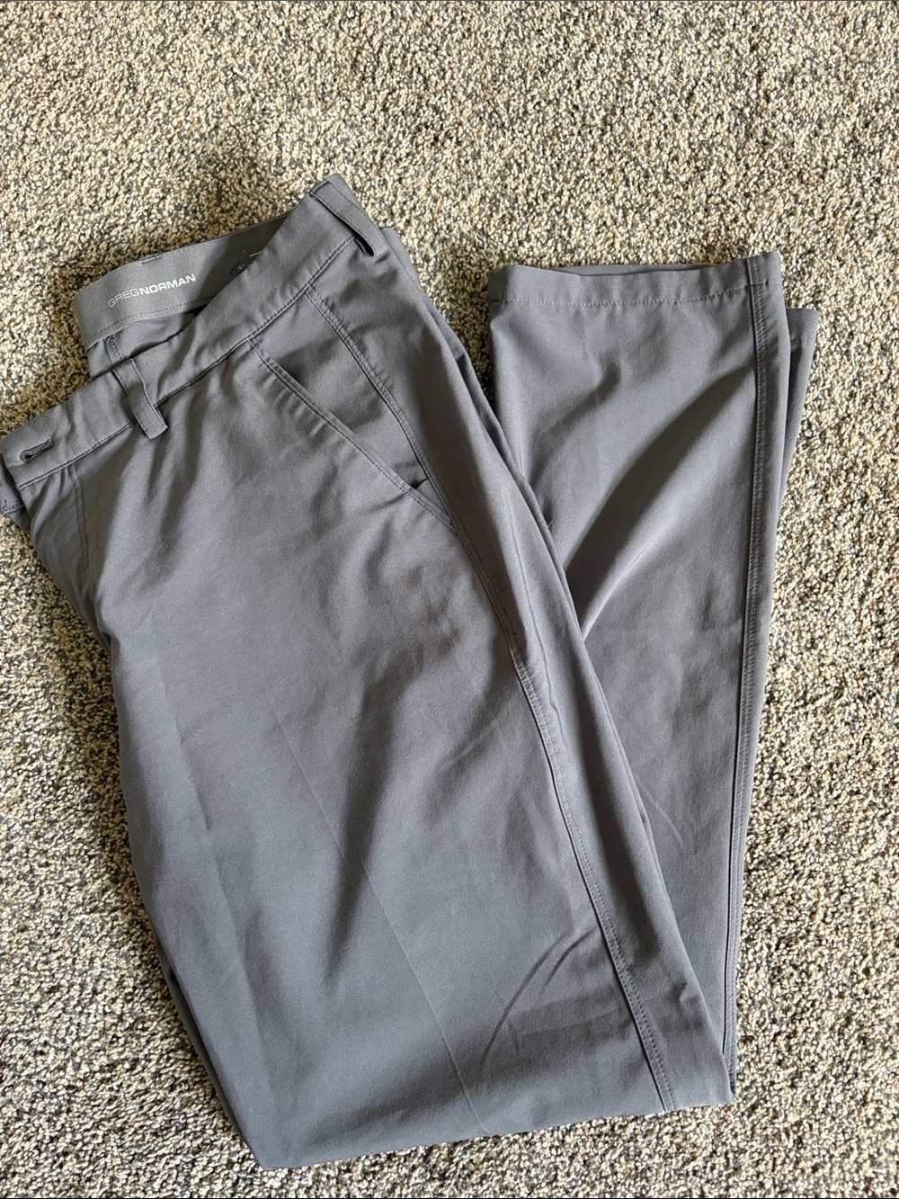 Greg Norman Collection Men’s Charcoal Gray Performance Pants